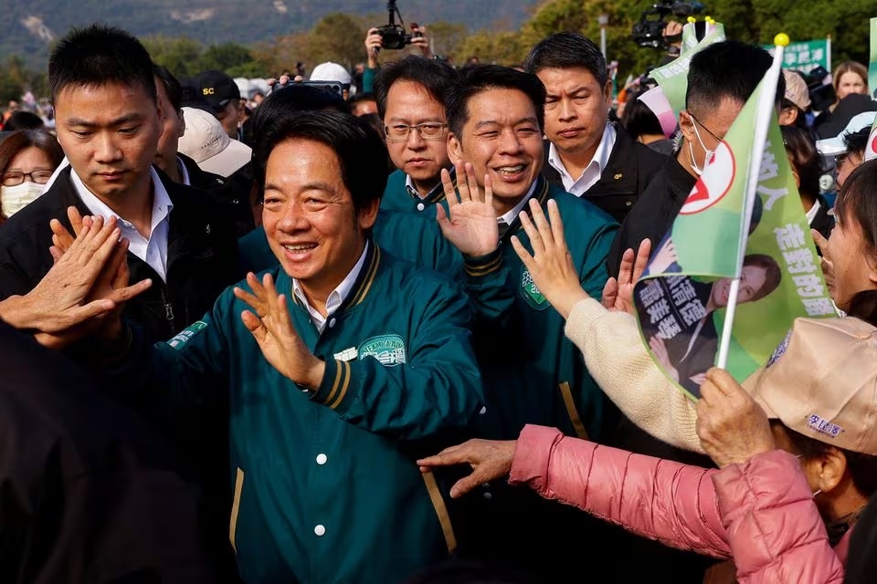 Lai Ching-te, Taiwan's vice president and the ruling Democratic Progressive Party's (DPP) presidential candidate, arrives to an election campaign event in Kaohsiung, Taiwan December 22, 2023. REUTERS/Ann Wang/File Photo Lai Ching-te, Taiwan's vice president and the ruling Democratic Progressive Party's (DPP) presidential candidate, arrives to an election campaign event in Kaohsiung, Taiwan December 22, 2023. REUTERS/Ann Wang/File Photo