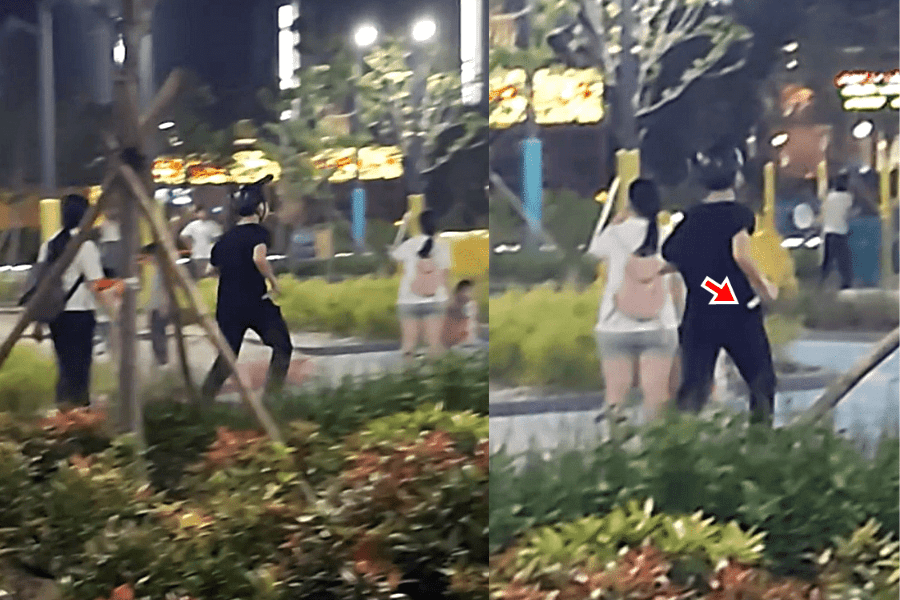 (Video) Man with sharp object sparks panic with 17-second sprint ...