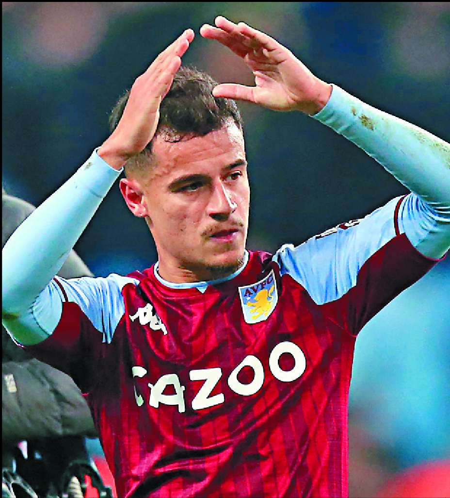 Goal hero Coutinho fits right in with Gerrard at Villa