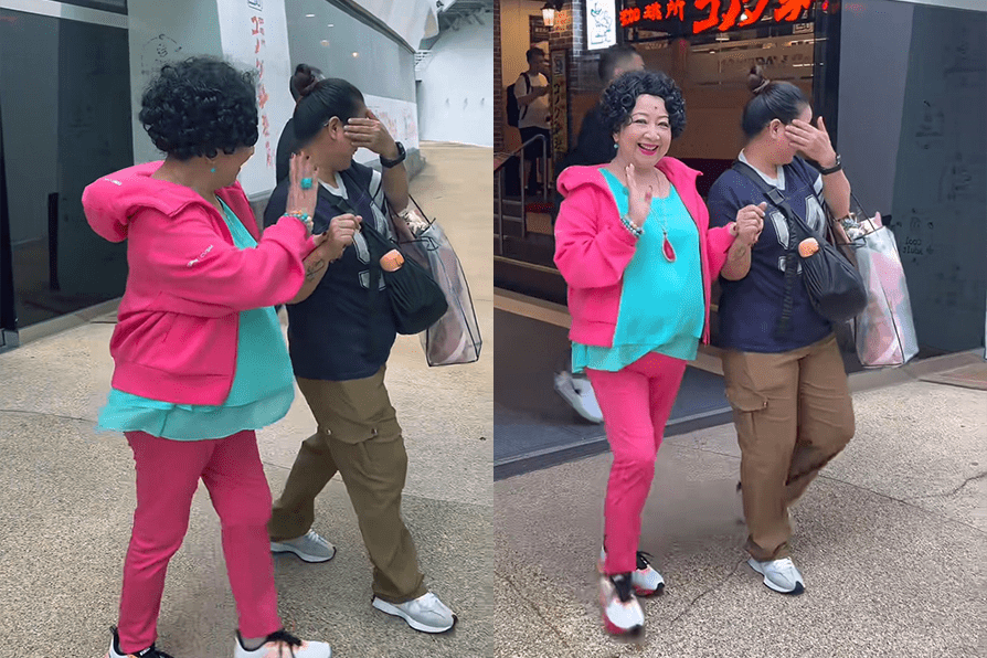 Veteran HK Actress Nancy Sit Spotted Walking with Domestic Worker