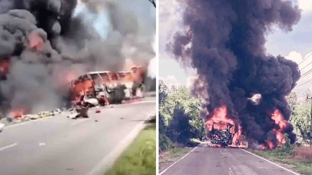 (Video) Bus and tanker collision in South Sumatra kills 16, engulfed in ...