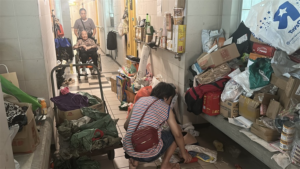 'I can't stop buying': Film extra fills public housing corridor with parcels