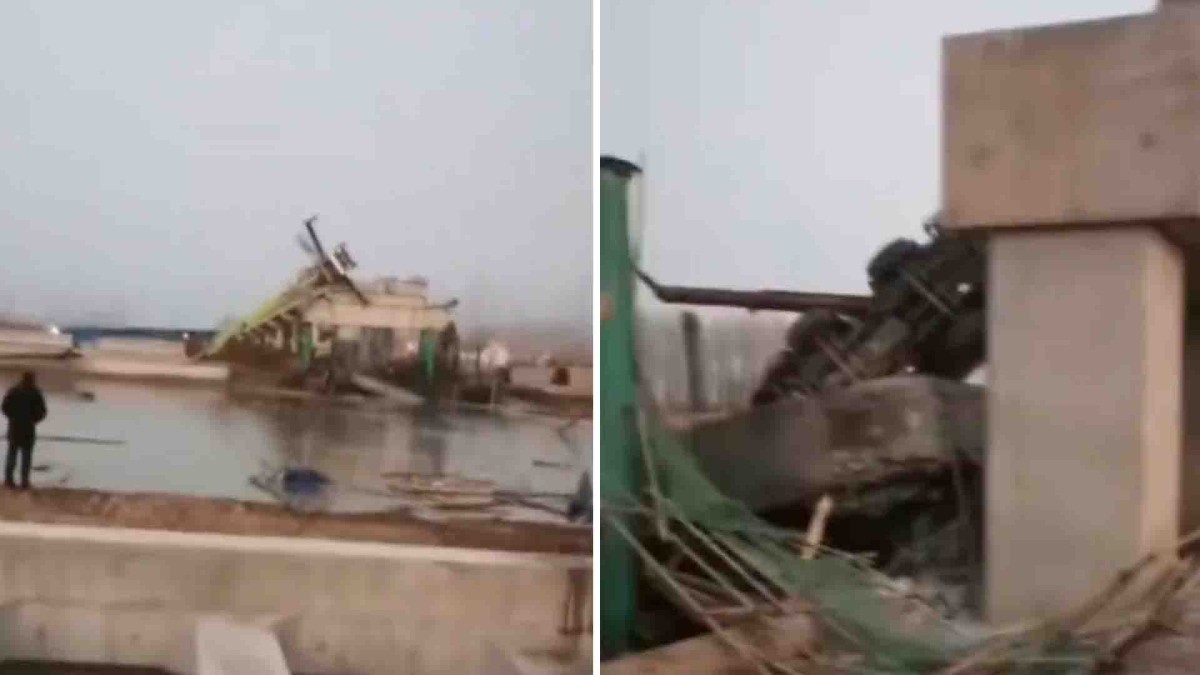 Bridge under construction collapses in Jiangsu, at least 2 dead