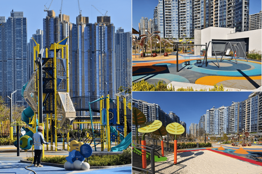 Tseung Kwan O South Park expands with playground, bike track and green lawn