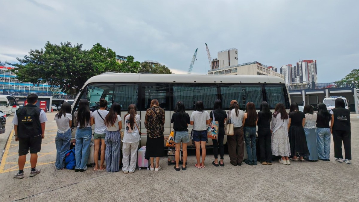 Police and immigration department arrest 32 mainland women in Yuen Long ...