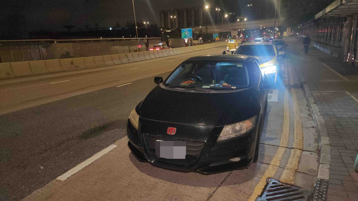 Man arrested in Kwun Tong over suspected stolen car after erratic driving
