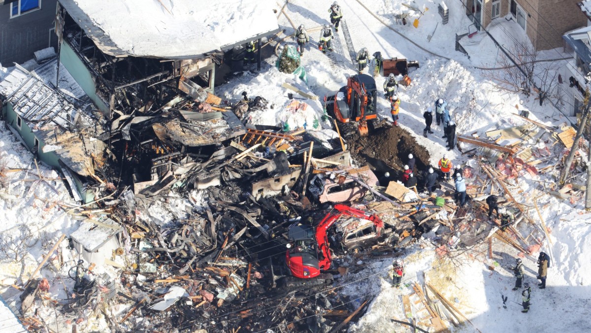 One dead, four hurt in suspected gas blast at Sapporo house fire