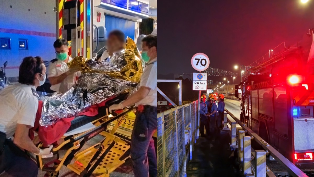 Man rescued after falling into sea off Tsing Yi South Bridge