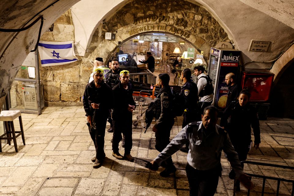 Palestinian killed after stabbing two Israeli police officers in Jerusalem
