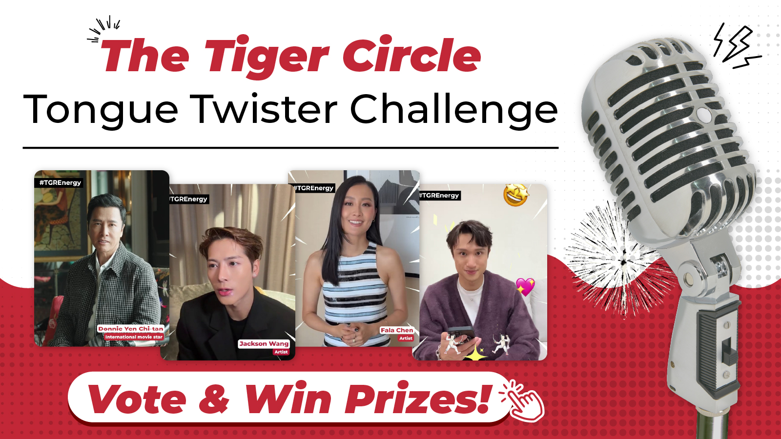 Tiger Circle Tongue Twister Billboard