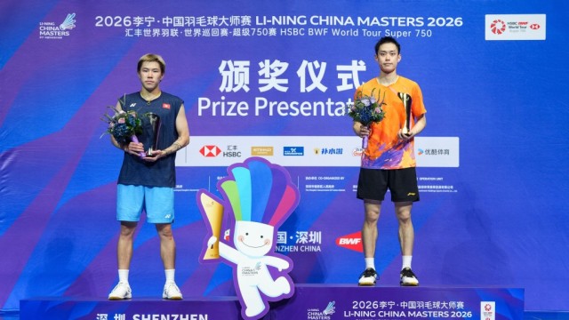 Jason Gunawan vô địch đơn nam sau chiến thắng trước đồng đội Lee Cheuk Yiu tại China Masters 2026