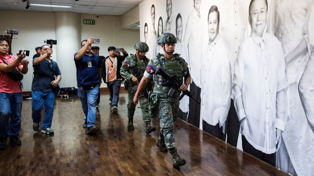 Gunshots fired in standoff at Philippine Senate over ICC suspect